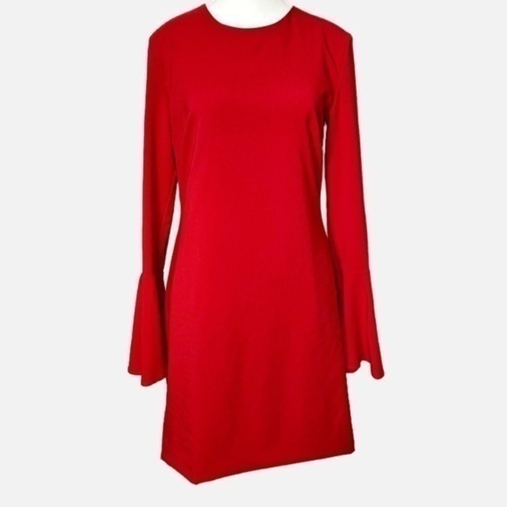 Hutch Women's Red Bell Sleeve Dress Size Medium